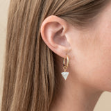 Sophia Pearl Hoop Earrings